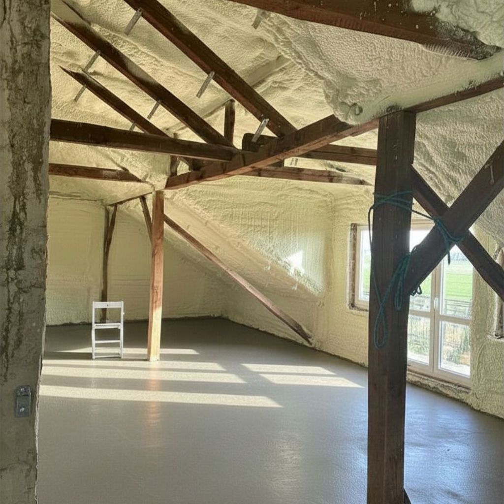 Ocieplenie poddasza — dom jednorodzinny